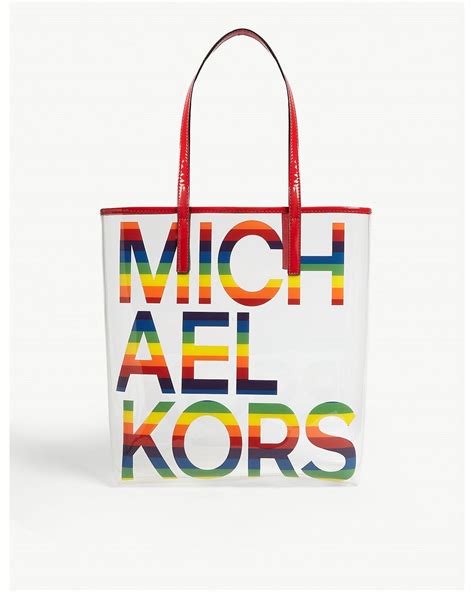 michael kors rainbow tote